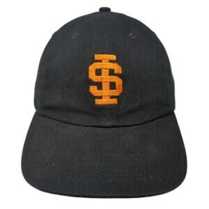 Chef Works Baseball Cap Hat Black Orange One Size SI Logo Embroidered Slideback